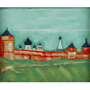 Jerzy Nowosielski (b. 1943), Monaster in Russia, 1989
