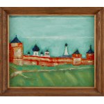Jerzy Nowosielski (b. 1943), Monaster in Russia, 1989