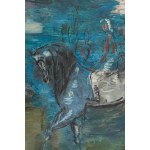 Eugeniusz Geppert (1890 Lviv - 1979 Wroclaw), Two Horsemen, 1962
