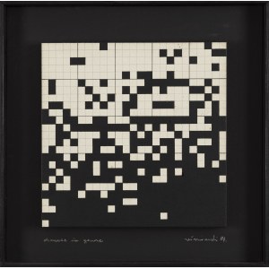 Ryszard Winiarski (1936 Lviv - 2006 Varsovie), Chance in game, 1984