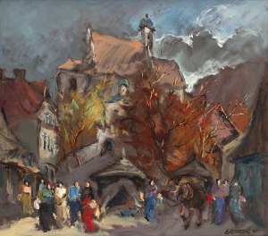 Stanisław Łazorek (1938 Aksmanice - 2000 Kazimierz Dolny), Fara w Kazimierzu, 1991