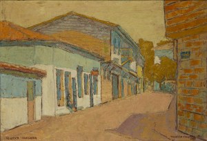 Tadeusz Kinowski (1920 - 1990 Oświęcim), Widok miejski, 1967
