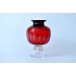 Glass vase on a leg - HS Tarnowiec