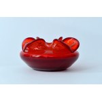 Glass ashtray , "Donkey" - HS Sudety - Cz. Zuber