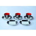 Porcelain coffee service pieces - Mal. Leszek Nowosielski