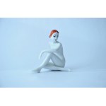 Porcelain figurine , "Thoughtful". - ZP Ćmielów - J. Szewczyk