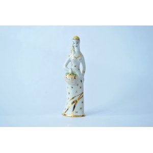 Porcelanowa figurka ,,Kobieta z koszem'' - ZPS Krzysztof - Z. Śliwowska-Wawrzyniak -2