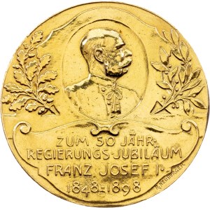 Franz Joseph I., Gold Medal 1898 (Later strike), Vienna