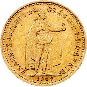 Franz Joseph I., 10 Korona 1907, KB, Kremnitz