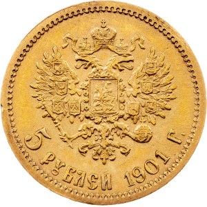 Russia, 5 Roubles 1901, St. Petersburg
