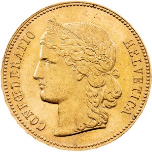 Switzerland, 20 Francs 1893, Utrecht