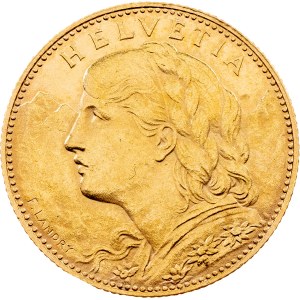 Switzerland, 10 Francs 1915, B, Bern