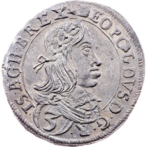 Leopold I., 3 Kreuzer 1660, L, Graz
