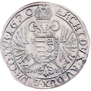 Leopold I., 1 Thaler 1670, NB, Nagybanya