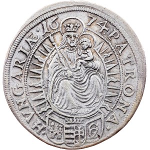 Leopold I., 15 Kreuzer 1674, GC, Pressburg