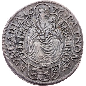 Leopold I., 6 Kreuzer 1676, GC, Pressburg