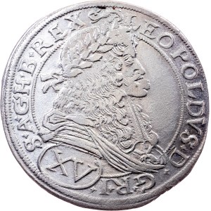 Leopold I., 15 Kreuzer 1676, GC, Pressburg