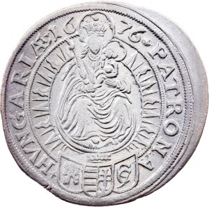 Leopold I., 15 Kreuzer 1676, GC, Pressburg