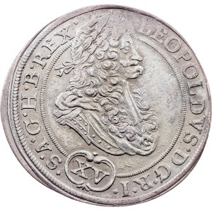Leopold I., 15 Kreuzer 1694, MMW, Breslau