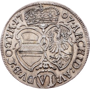 Joseph I., 6 Kreuzer 1707, Hall