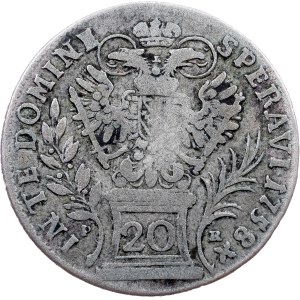 Franz I. Stephan, 20 Kreuzer 1758, PR, Prague