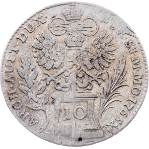 Maria Theresia, 10 Kreuzer 1765, Prague