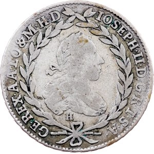 Joseph II., 20 Kreuzer 1772, H//S.C., Günzburg