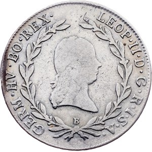 Leopold II., 20 Kreuzer 1791, B, Kremnitz