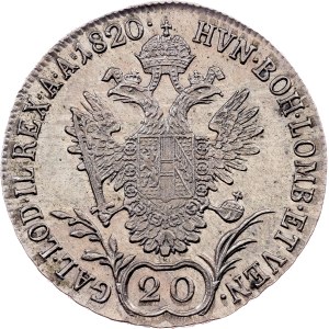 Franz I. (II.), 20 Kreuzer 1820, A, Vienna
