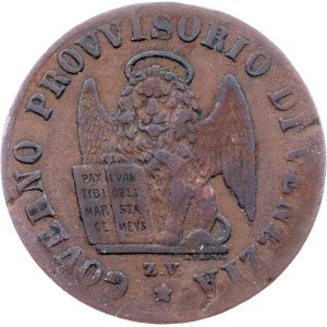 Provisional Government, 1 Centesimo 1849, ZV, Venice