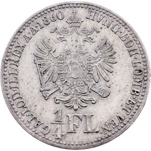 Franz Joseph I., 1/4 Gulden 1860, A, Vienna