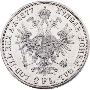 Franz Joseph I., 2 Gulden 1877, Vienna