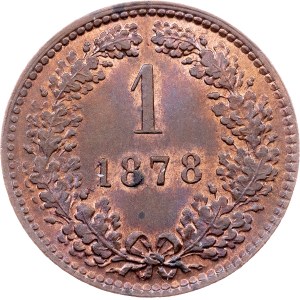 Franz Joseph I., 1 Kreuzer 1878, Vienna