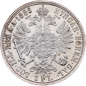 Franz Joseph I., 1 Gulden 1886, Vienna