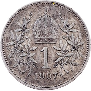 Franz Joseph I., 1 Krone 1907, Vienna