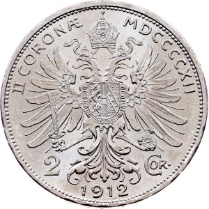 Franz Joseph I., 2 Kronen 1912, Vienna