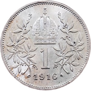 Franz Joseph I., 1 Krone 1916, Vienna
