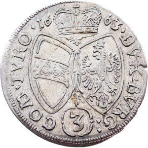 Sigismund Franz, 3 Kreuzer 1663, Hall