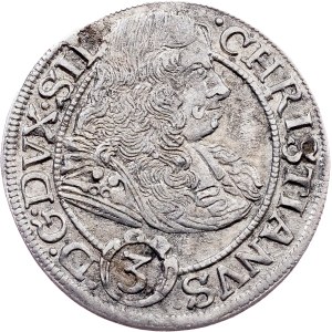 Christian, 3 Kreuzer 1670, CB, Breslau
