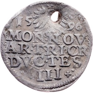 Adam Wenceslaus, 3 Groschen / Trojak 1596, Cieszyn