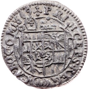 Charles II. of Liechtenstein-Kastelkorn, 3 Kreuzer 1669, Kremsier