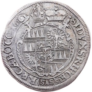 Charles II. of Liechtenstein-Kastelkorn, 6 Kreuzer 1681, SAS, Kremsier