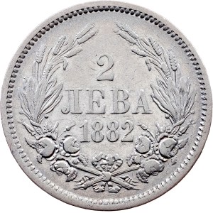 Bulgaria, 2 Leva 1882, St. Petersburg