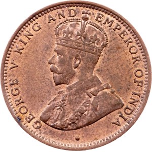 Cejlón, 1/2 centa 1926, Heaton