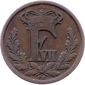 Denmark, 1/2 Rigsbankskilling 1852, VS, Copenhagen