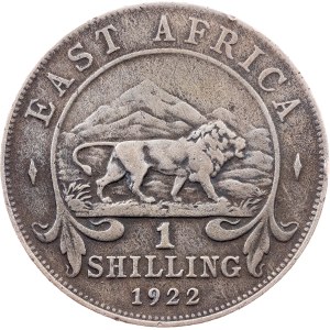 East Africa, 1 Shilling 1922, H, Heaton