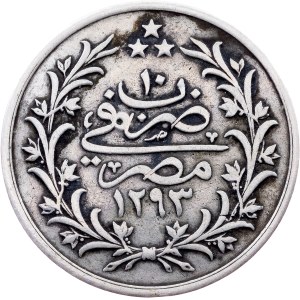 Egypt, 1 Qirsh AH 1293//10 (1884), W, Berlin