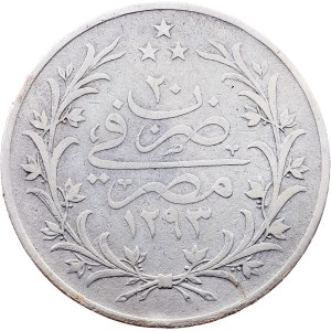 Egypt, 20 Qirsh AH 1293//20 (1895), W, Berlin