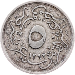 Egypt, 5/10 Qirsh AH 1293//24 (1898)