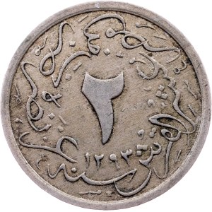 Egypt, 2/10 Qirsh AH 1293//31 (1905), H, Heaton